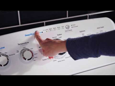 GE 4.6 cu.ft. Top Loading Washer with Stainless Steel Tub GTW500ASNWS EXTERNAL_VIDEO 2