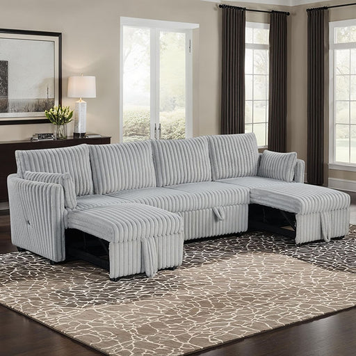 Denholme U-Sectional w/ Pull Out - BWO Furniture & Mattresses