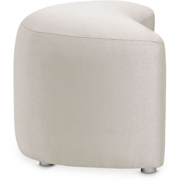 AICO Eclipse Vanity Stool in Moonlight